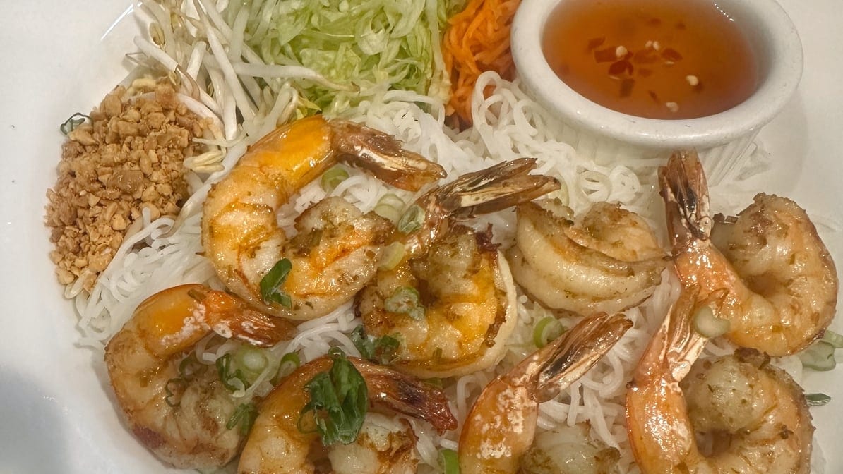 9. Grilled Shrimp Platter.