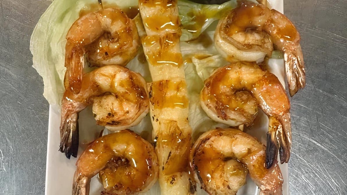 A14. Shrimp Skewers.
