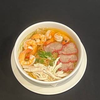 E1. Combination Egg Noodle Soup