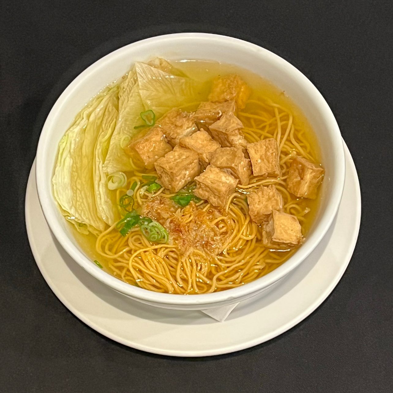 E8. Tofu Egg Noodle Soup.