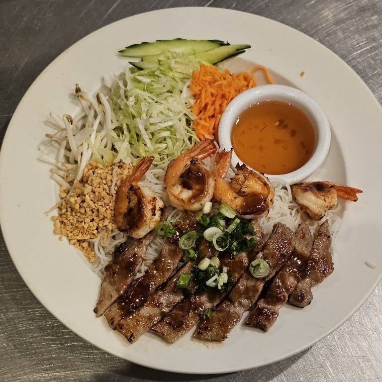 5. Grilled Pork & Shrimp Platter.