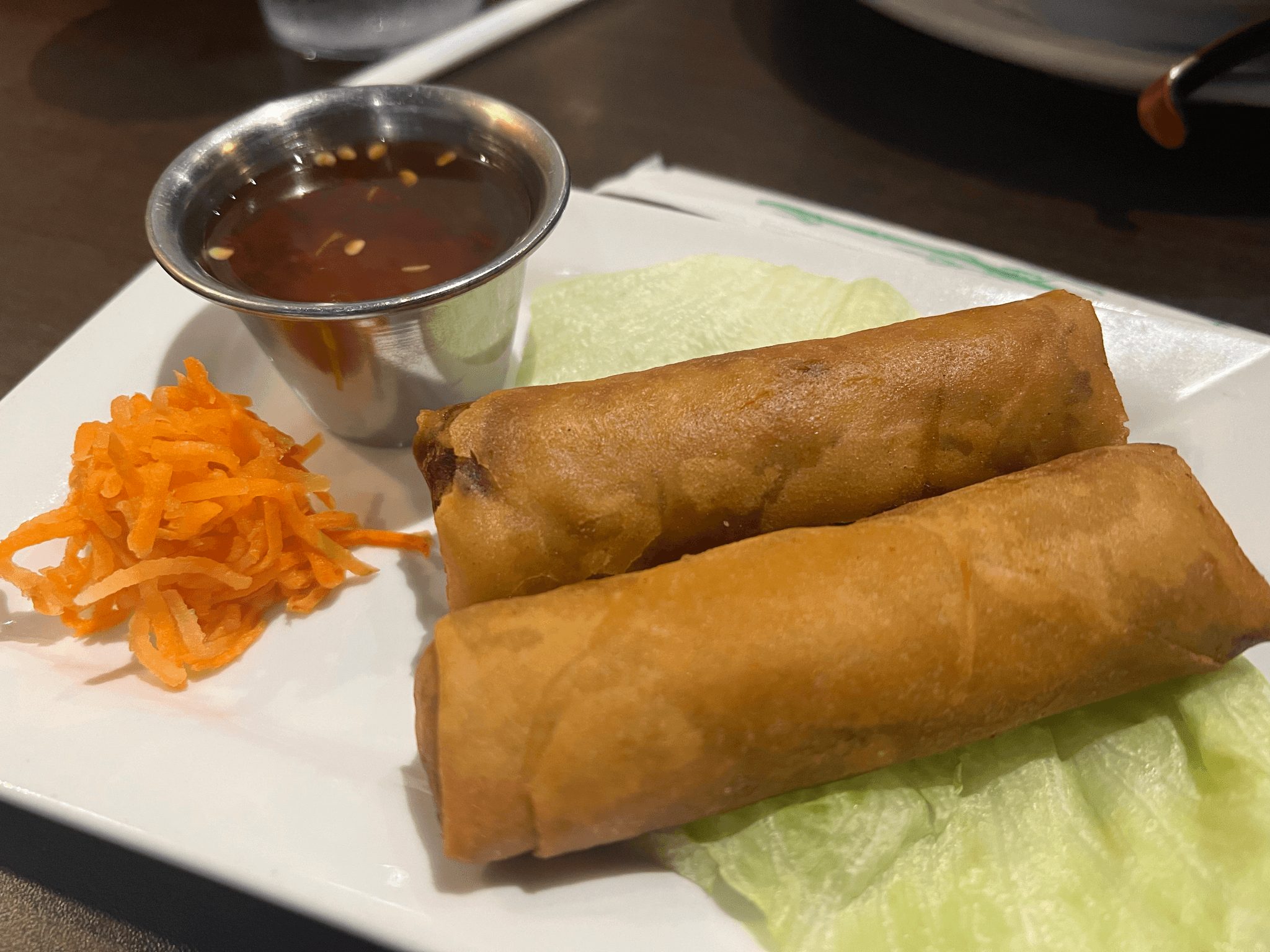 A2. Fried Vegetable Spring Roll.